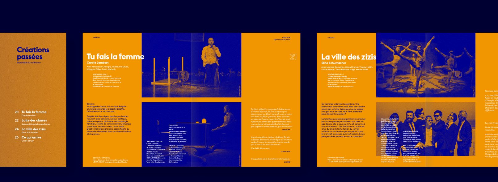 Brochure Mars Créations | Mise en page Intérieur | créations passées