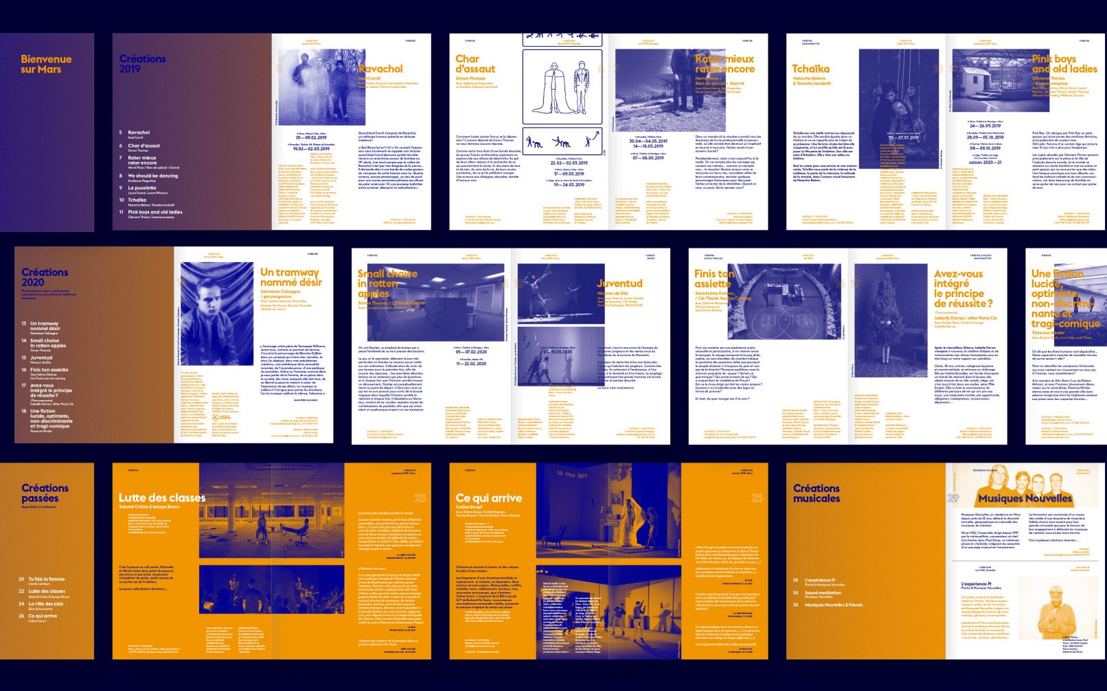 Brochure Mars Créations | Mise en page Intérieur | Chemin de fer